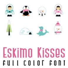 Eskimo Kisses Full Color Font