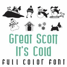 Great Scott Its Cold Doodlebat Font