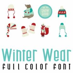 Winter Wear Full Color Font