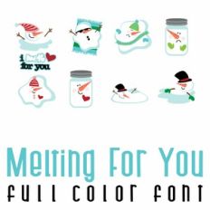 Melting For You Full Color Font