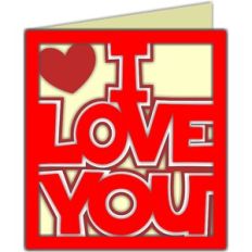 i love you card