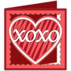 scribbled heart card