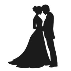 Bride and Groom Silhouette