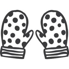 Polka Dot Mittens