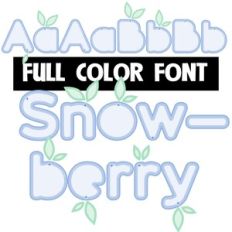 Snowberry Color Font