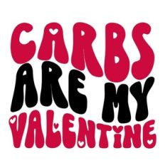 Carbs Are My Valentine Retro