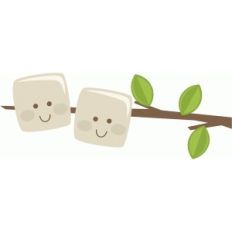 cute marshmallows on a stick