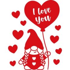 Valentine Gnome Girl