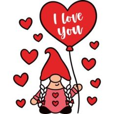 Valentine Gnome Girl