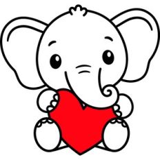Elephant With Heart