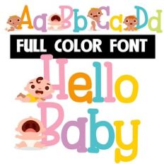Hello Baby Color Font