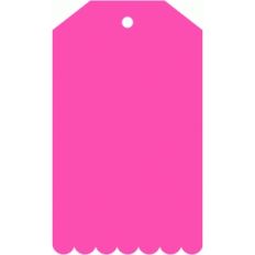 scalloped tag