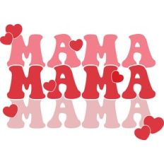 retro valentines day mama