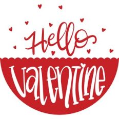 hello valentine porch sign