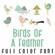 Birds of a Feather Full Color Font