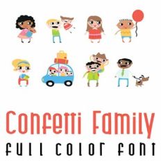 Confetti Family Full Color Font