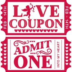 Valentine Ticket Set