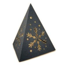 Luminary 3D Pyramid Snowflake Votive