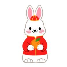 Chinese New Year Rabbit with Orange