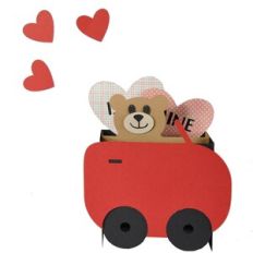 Be Mine Valentine Bear - Card in a Box