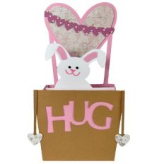 Up, Up and Away Valentine Bunny - Card in a Box