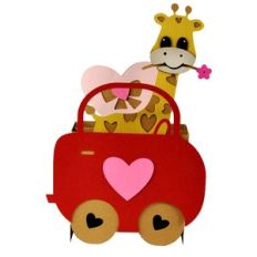 Valentine Giraffe - Card in a Box