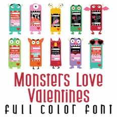 Monster Valentine Full Color Font