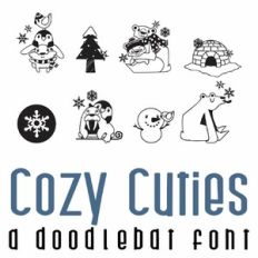 Cozy Cuties Doodlebat Font