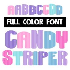 Candy Striper Color Font