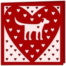 Dog Heart Card
