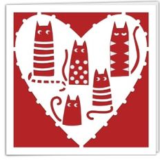 Cat Heart Card