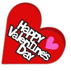 happy valentines day heart card