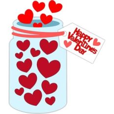 hearts jar love