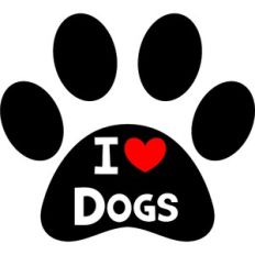 i love dogs paw