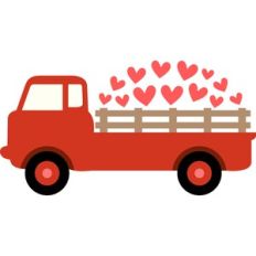 red truck hearts