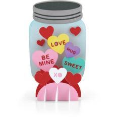 5x7 Grid Box Card Valentine Jar