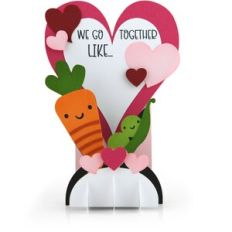 5x7 Grid Box Card Valentine Peas and Carrots