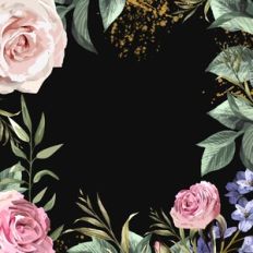 Dark Floral Background