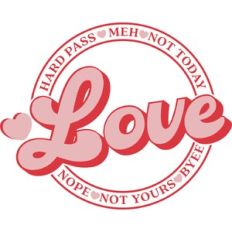 un-valentine love word circle