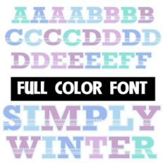 Simply Winter Color Font