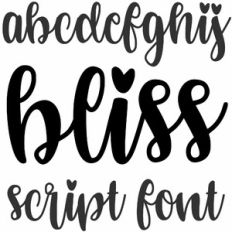 bliss script font