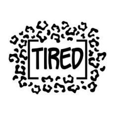 Tired leopard Print Frame