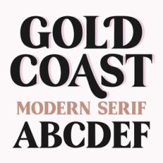 BFC Gold Coast Modern Serif Font