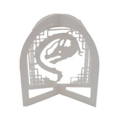 ONE LAYERED POP UP SPHERE Oriental Zodiac dragon