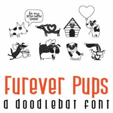 Furever Pups Doodlebat Font