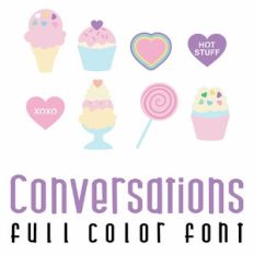 Conversation Full Color Font