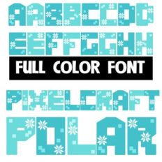 Pixelcraft Polar Color Font