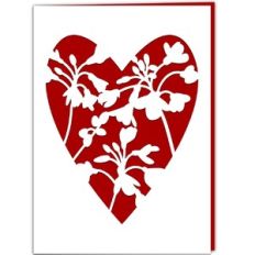 Cuckoo Flowers Botanical Heart Card