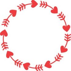 arrows heart circle