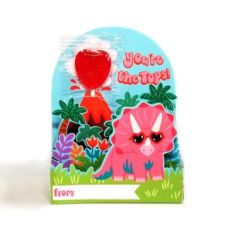 Triceratops Dinosaur kids 3D Valentine's Day Card